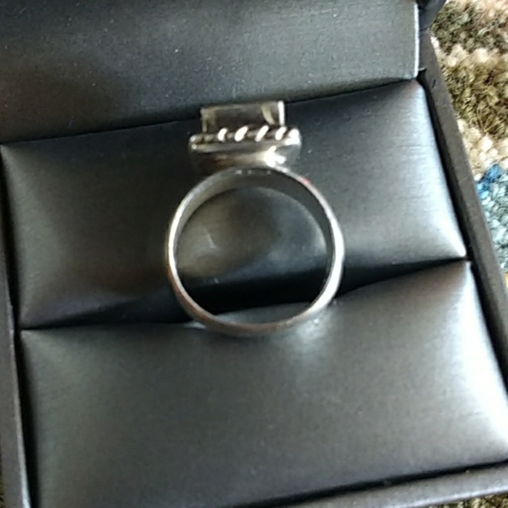 SILPADA STERLING SILVER DIAMOND RING SIZE 5 - Picture 3 of 3